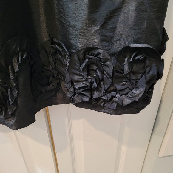 Max and Cleo Black Taffeta and jersey Prom or Party dress Size 14 - Picture 5 of 6